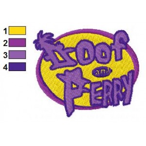 Doof and Perry Logo Embroidery Design